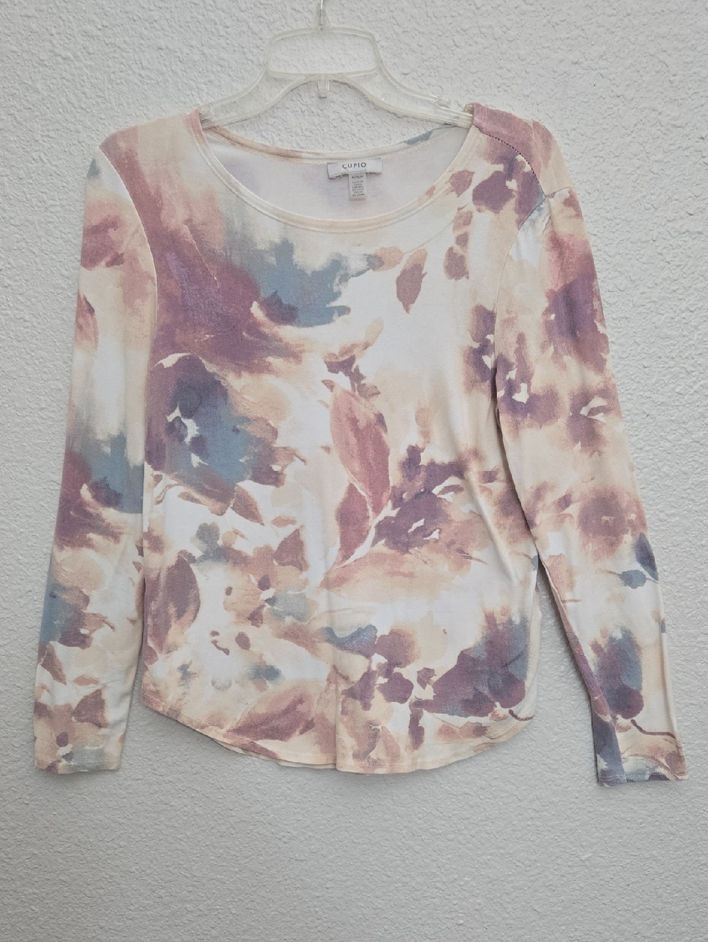 Cupio Womens Floral Long Sleeve Top Size M